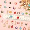 400Pcs Charms for Jewelry Making, Assorted Gold Enamel Charms Jewelry Bangle Charm Pendants Bracelet Necklace Earrings Making and Crafting